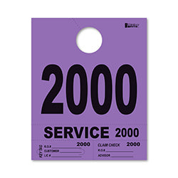 4 Part Heavy Brite Dispatch Numbers - Purple - 2000-2999